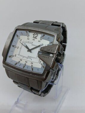 Diesel Square Goose DZ-1498 Men's 47mm x 40mm Gunmetal S/Steel Quartz Watch